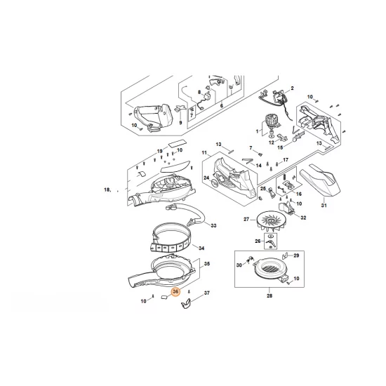 STIHL   Tabliczka ostrzegawcza 0000 967 7398